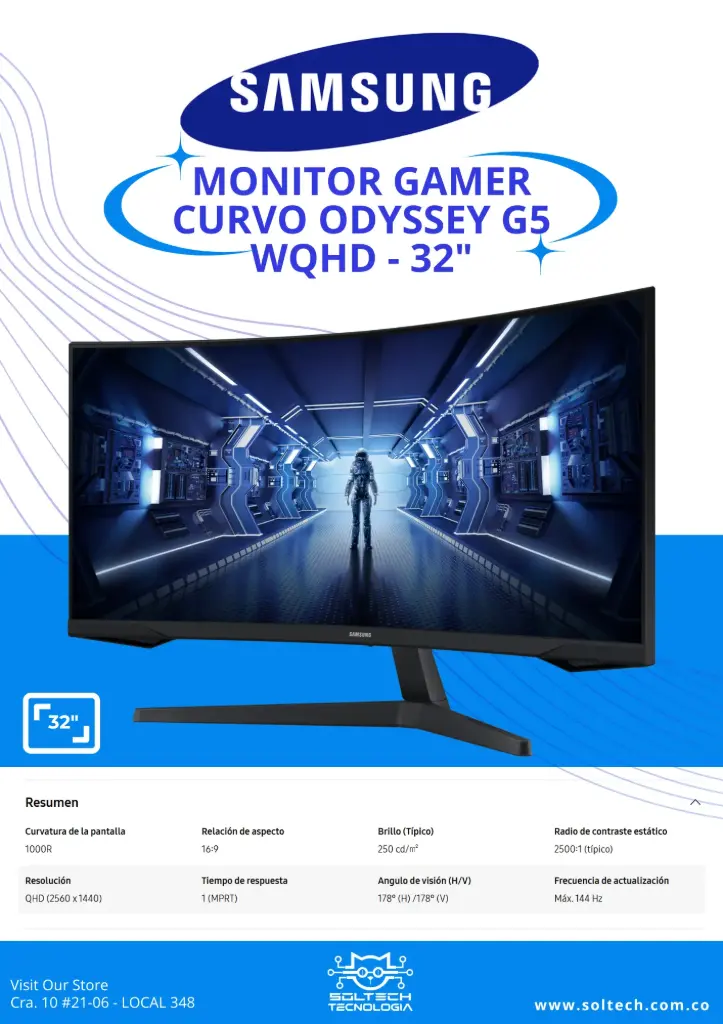 MONITOR GAMER 32" SAMSUNG
